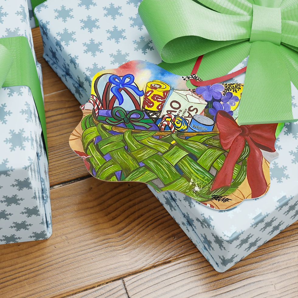 Thumbnail: Ako Meaalofa - Samoa Gift Basket Ornament