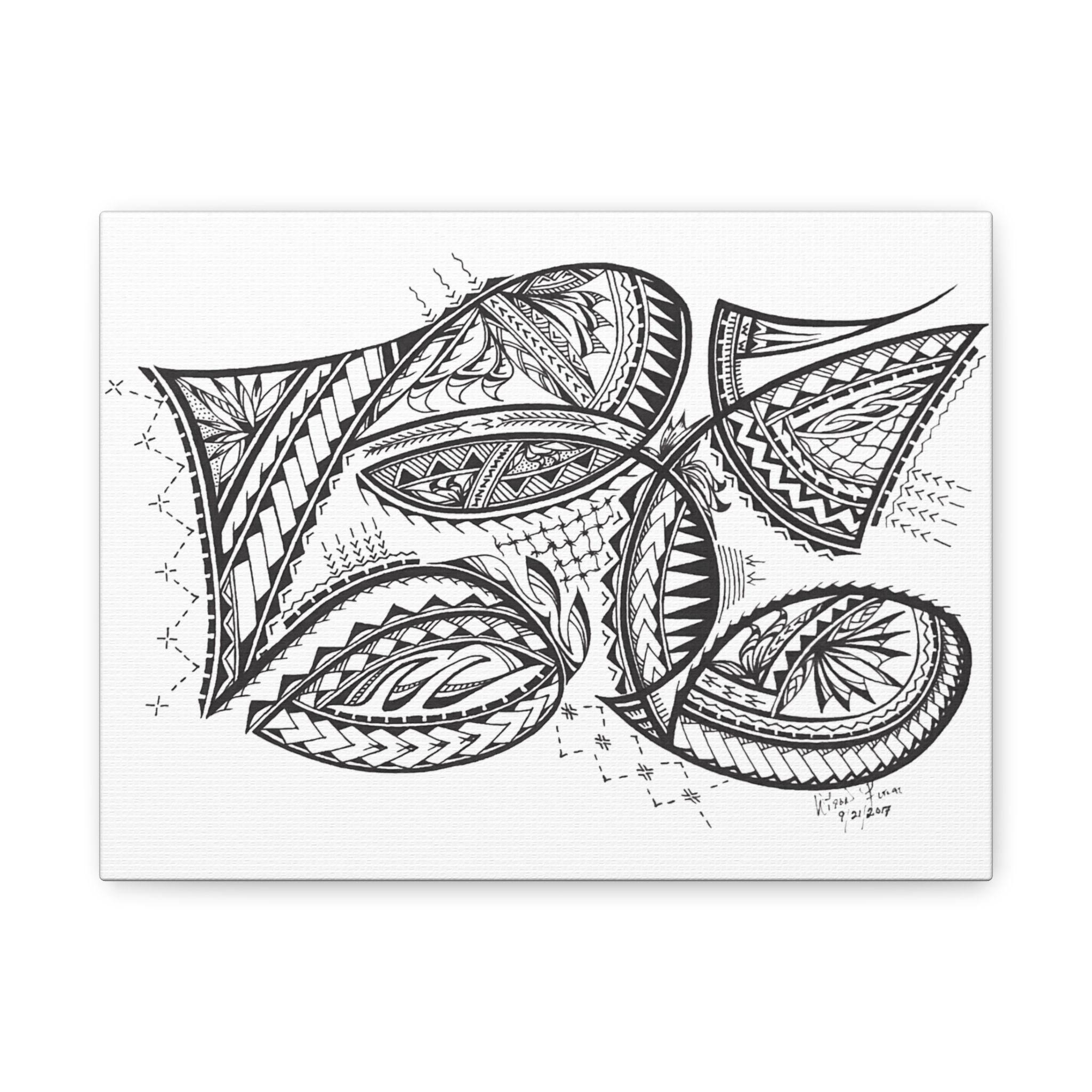 Olaga Manuia- Blessed Life by Su'a Uilisone Fitiao - Canvas Print