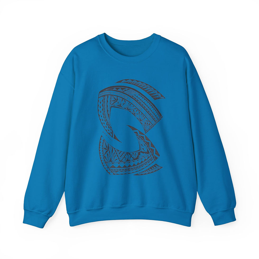 Thumbnail: Matalasi Samoa Crewneck Sweatshirt - Folauga Ole Tatau