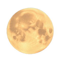 Full moon on its own, close up, just a p