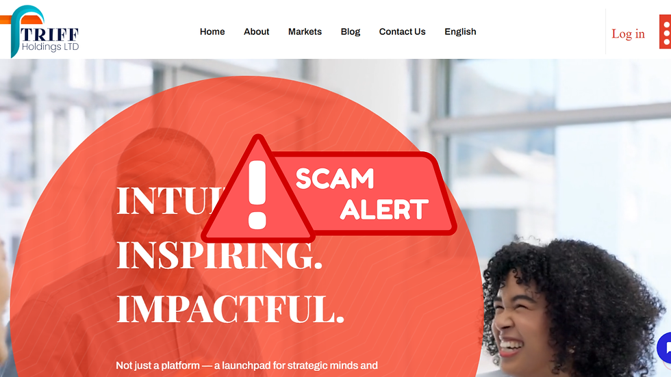 triff holding scam label