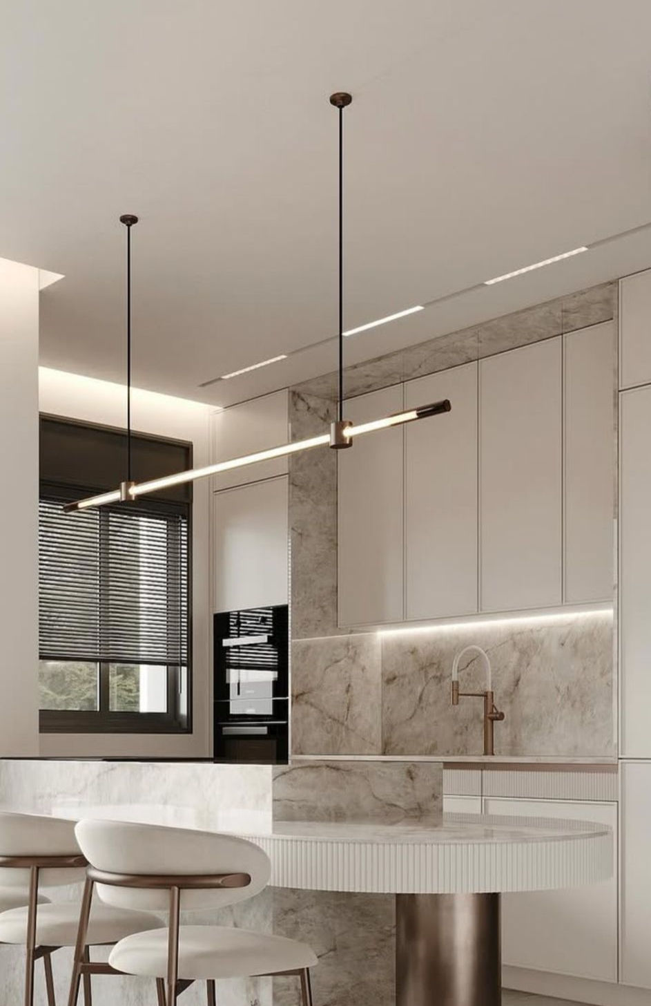 פס תאורה לינארי תלוי דקורטיבי בייצור מיוחד לפי הזמנה