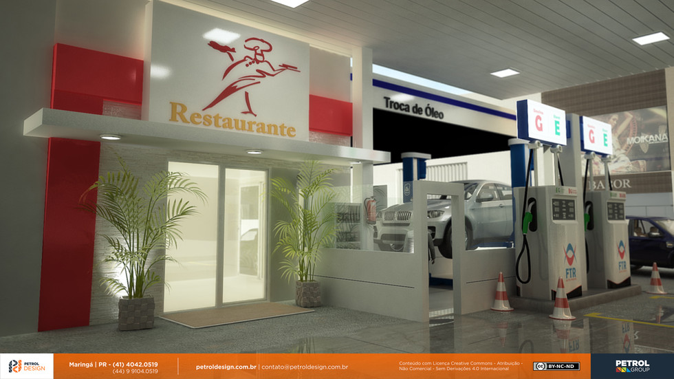 projeto posto de combustivel 3d Londrina PR