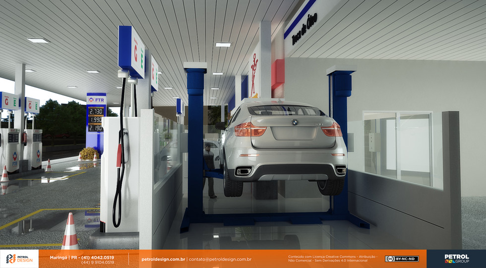projeto posto de gasolina 3d Campo Grande MS