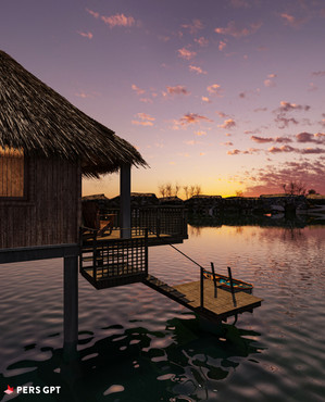 ヴィラ/リゾート/外観｜建築パース・CGパース