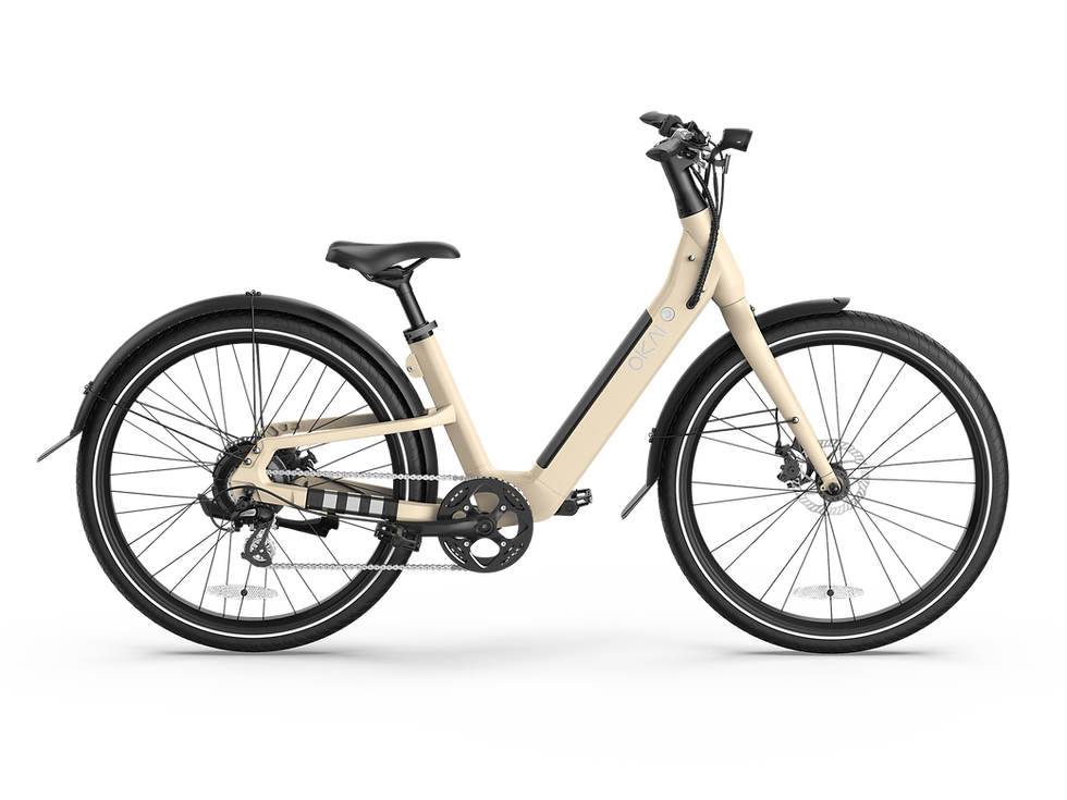 Thumbnail: Electric Bike w/ 40 Miles Max Operating Range and 25 mph Max Speed - Desert Sand