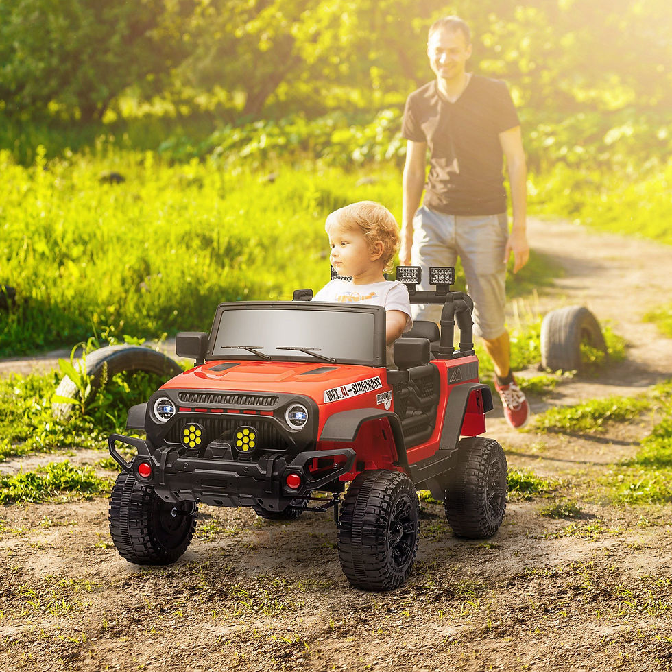 Thumbnail: Qaba 12V Ride on Truck, Electric Car for Kids, Battery Powered Ride on Car, Pare