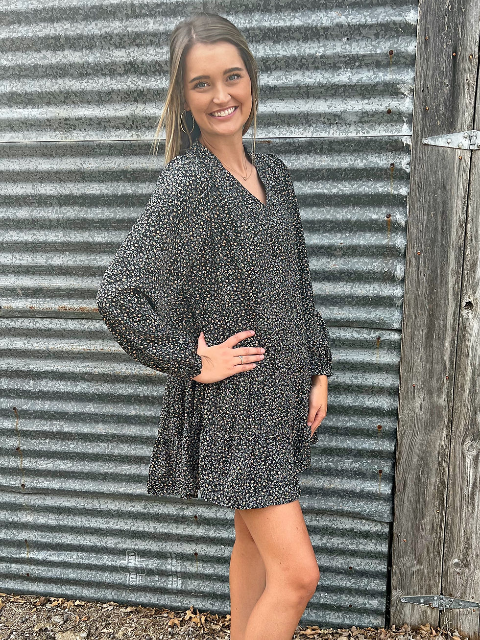 Thumbnail: Tiered Ruffle Floral Dress