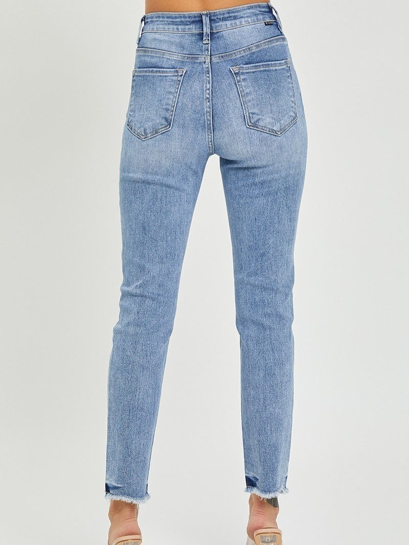 Thumbnail: Risen Denim HW Relaxed Skinny Jeans