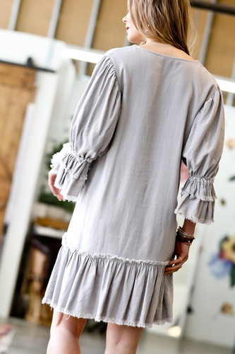 grey fringe dress ASOS DESIGN strappy embellished fringe mini dress with beaded fringe in grey