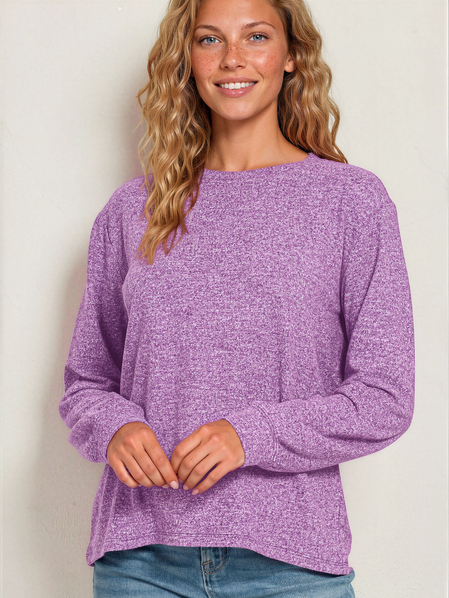 Lavender very soft lightweight sweater