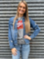 Medium Wash Distressed Jacket