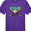 Thumbnail: Purple tee with Baller baseball drip design