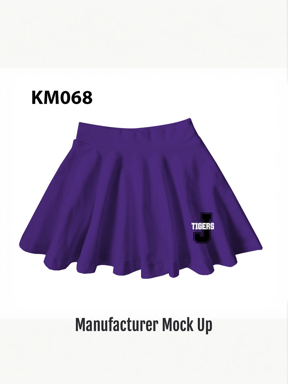 Purple Custom Tigers Skort for kids and adults.