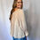 Thumbnail: Pleated Ivory Satin Blouse