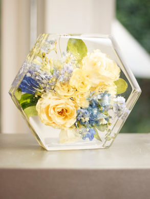 Bewaar jouw trouwbloemen in epoxy