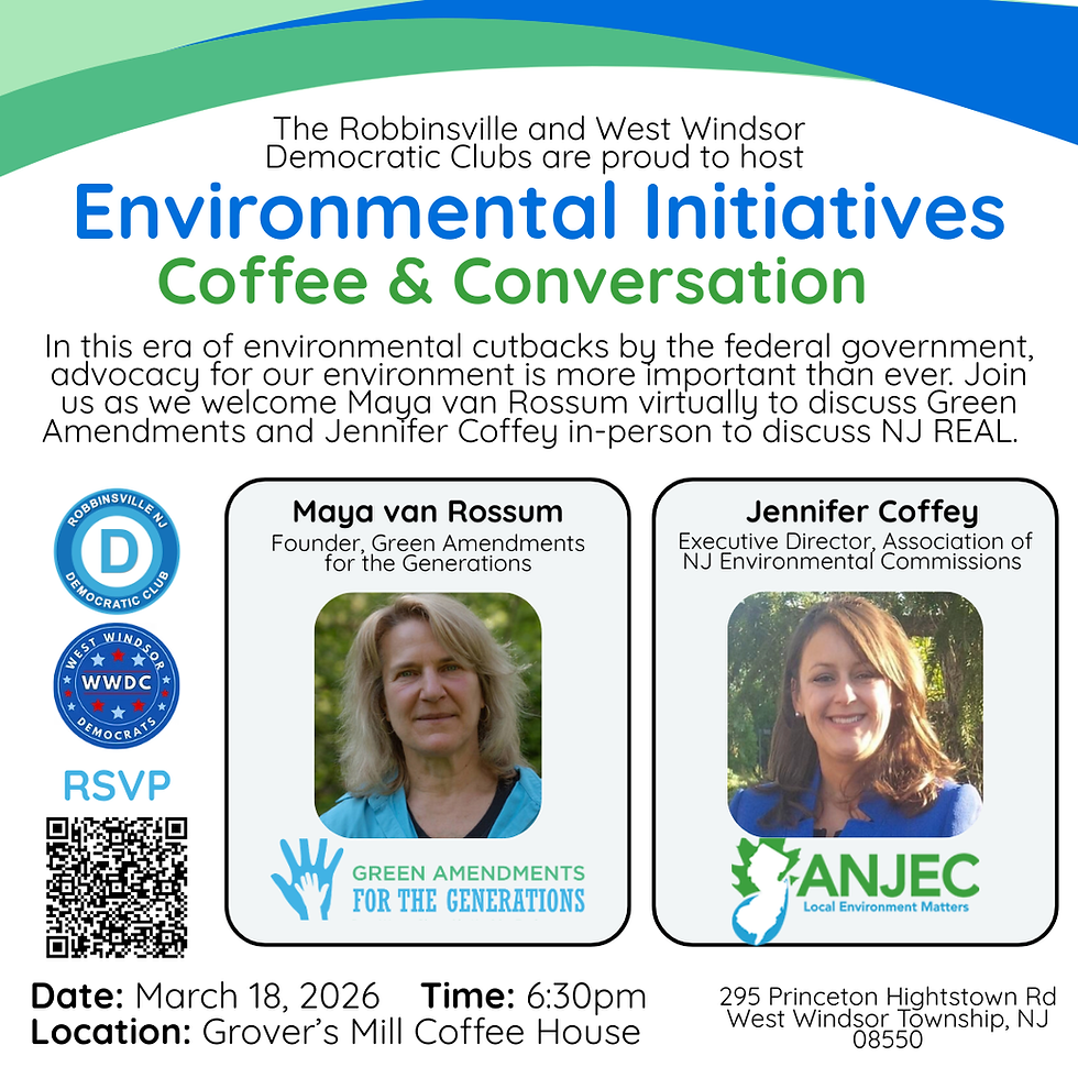 Club Meeting - Environmental Initiatives: Coffee & Conversation