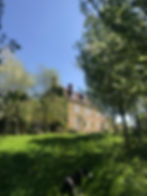The house from the pond walk