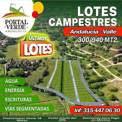 venta de lotes campestres, AndalucÃa