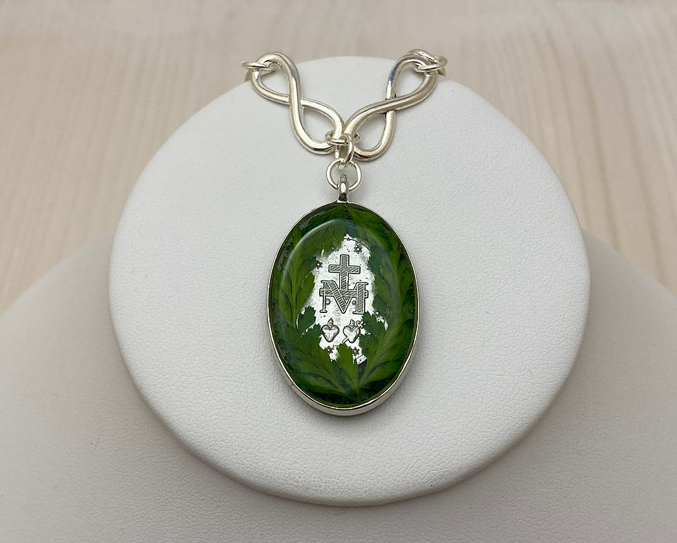 Thumbnail: Miraculous Medal with Greenery 