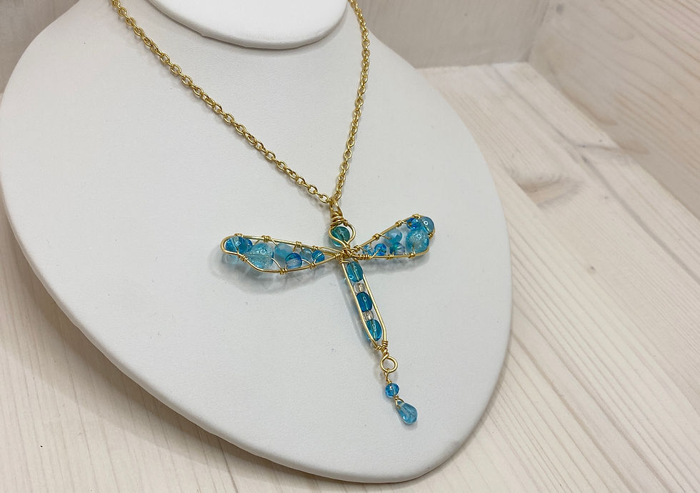 Thumbnail: Turquoise Dragonfly Necklace