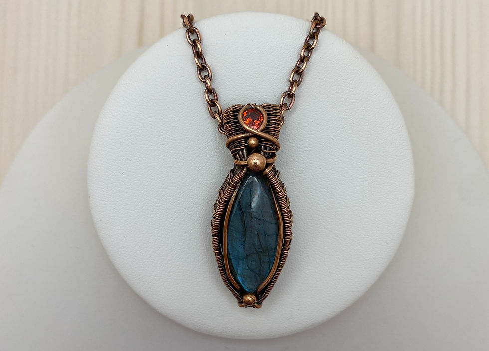 Thumbnail: Copper and Labradorite necklace