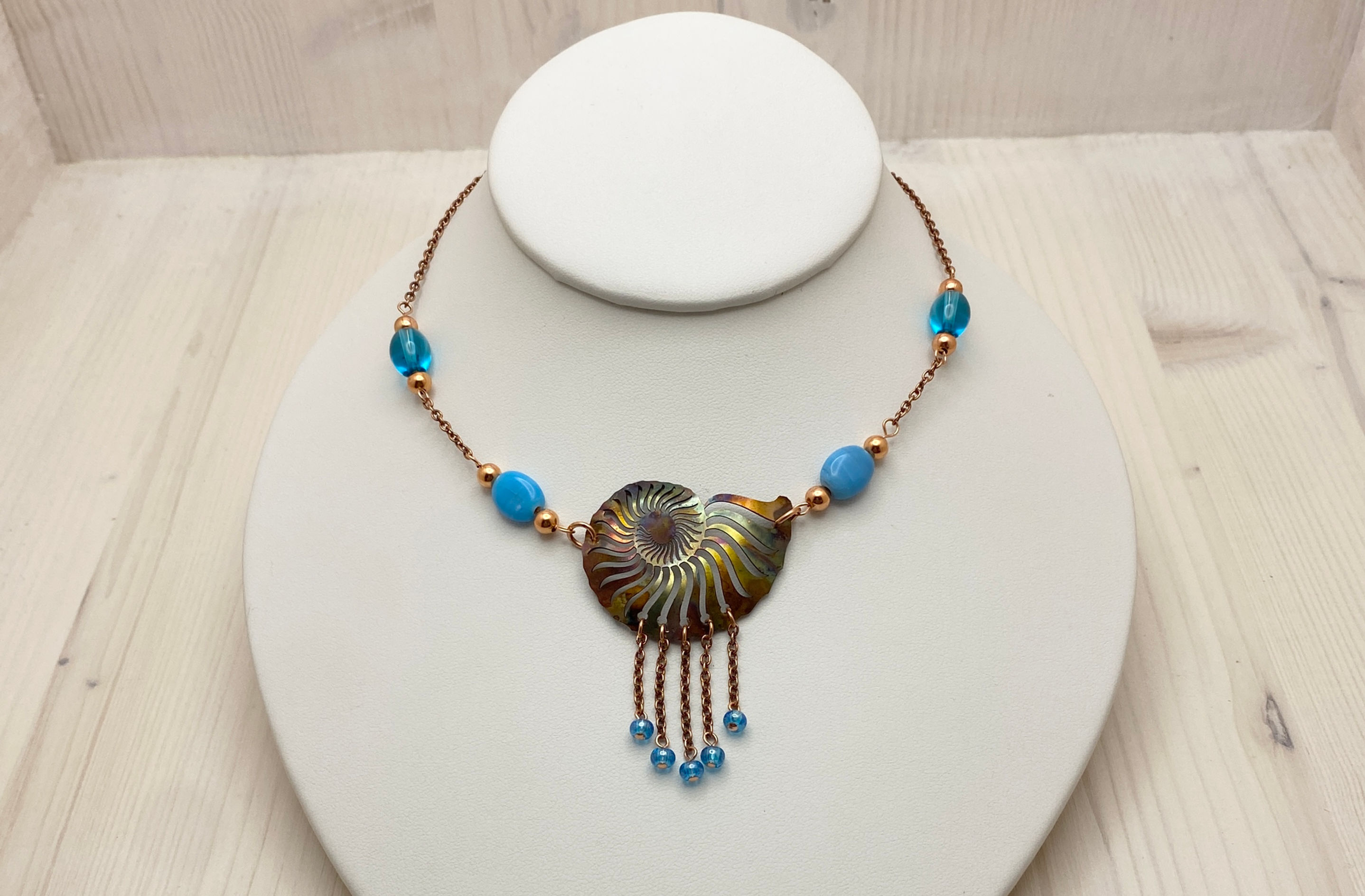 Nautilus Flame Painted Copper Set