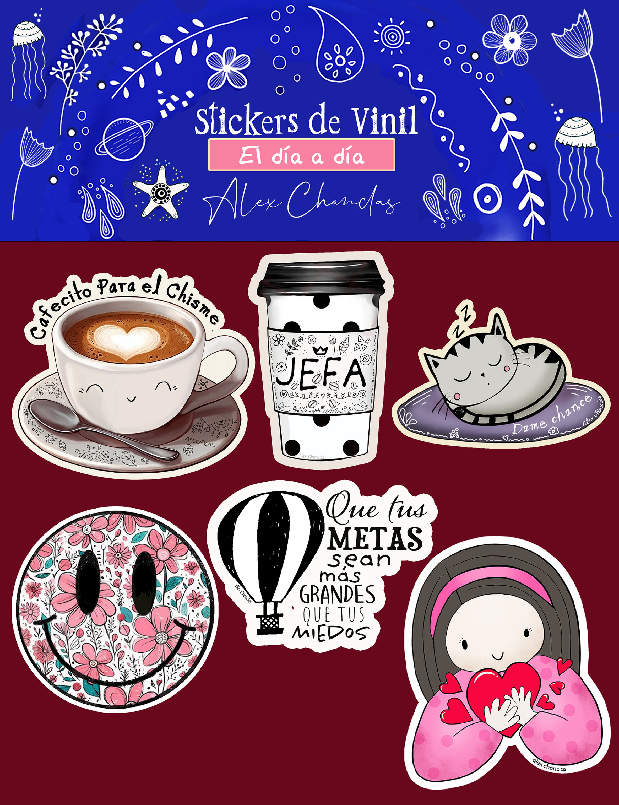 Stickers Pack Cosas del día a día