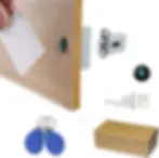 Smart Electronic Cabinet Lock – Invisible DIY Hidden RFID Wooden Cabinet Door Lock