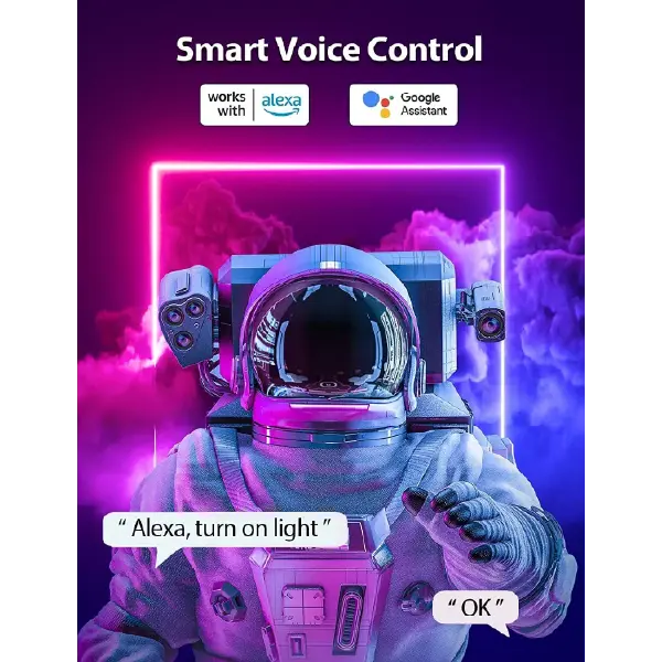 Thumbnail: RGBIC Neon Rope Light, 16.4ft Rope Lights with Music Sync, Creative DIY Design,