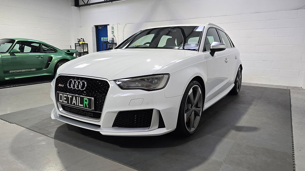 Audi RS3 after ceramic coating in Milton Keynes
