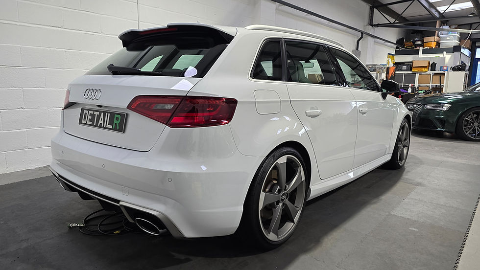 Audi RS3 after ceramic coating in Milton Keynes