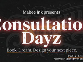 Consultation Dayz: Win a Full-Day Tattoo with Tony Mabee in 2026 