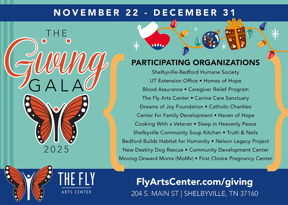 The Fly Arts Center Announces First Ever Giving Gala