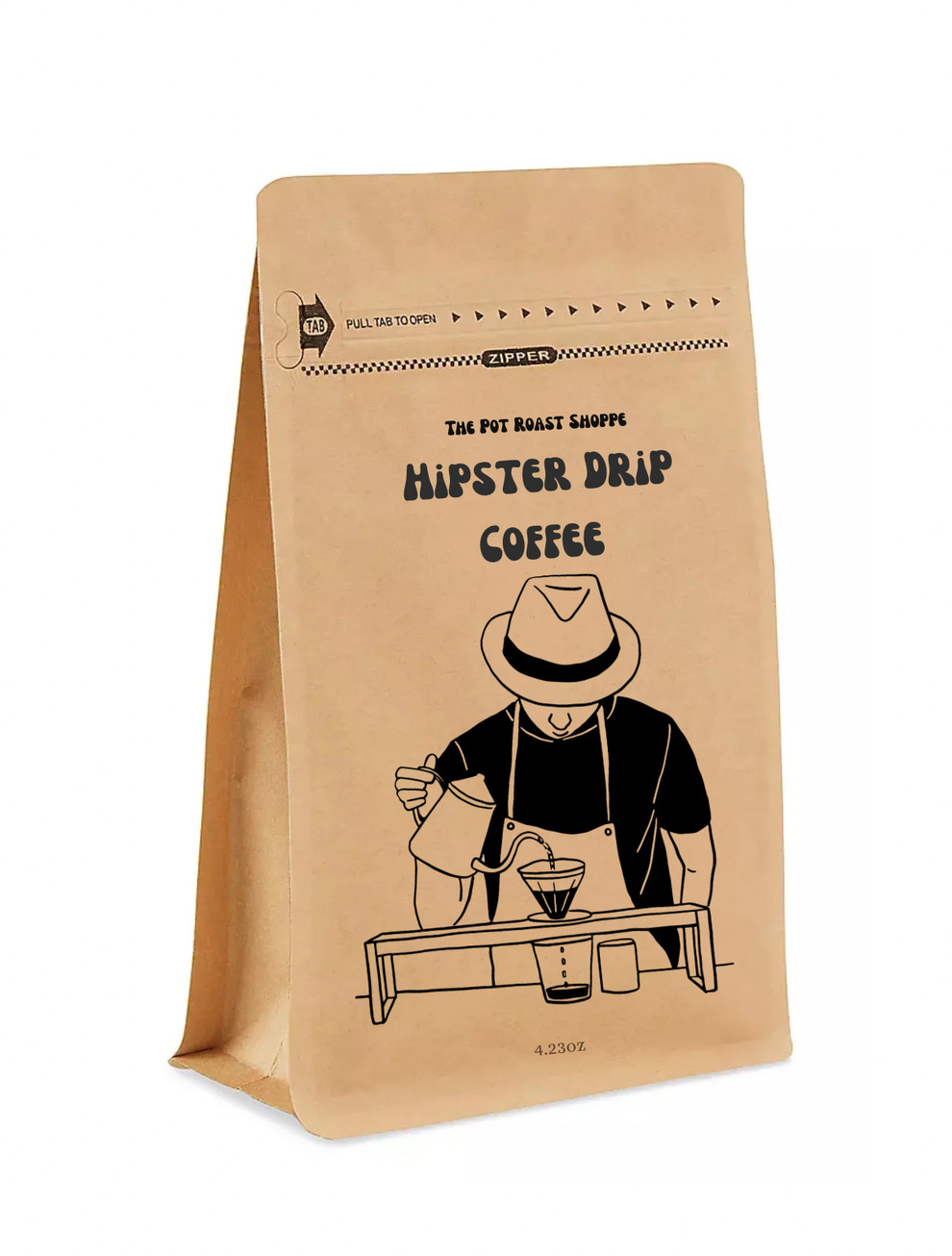 A bag of instant coffee