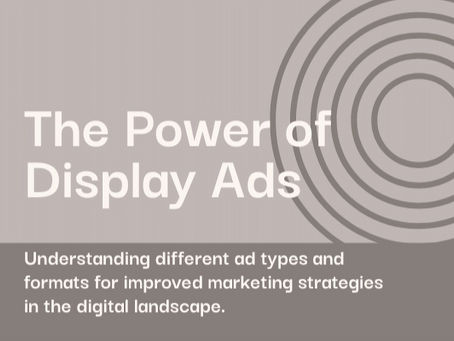 infographic pitch for a display ad service