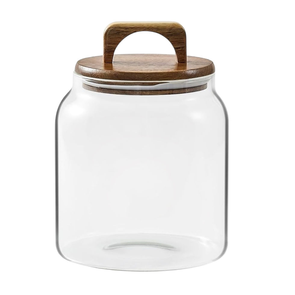 Glass Terrarium Jar With Lid And Handle