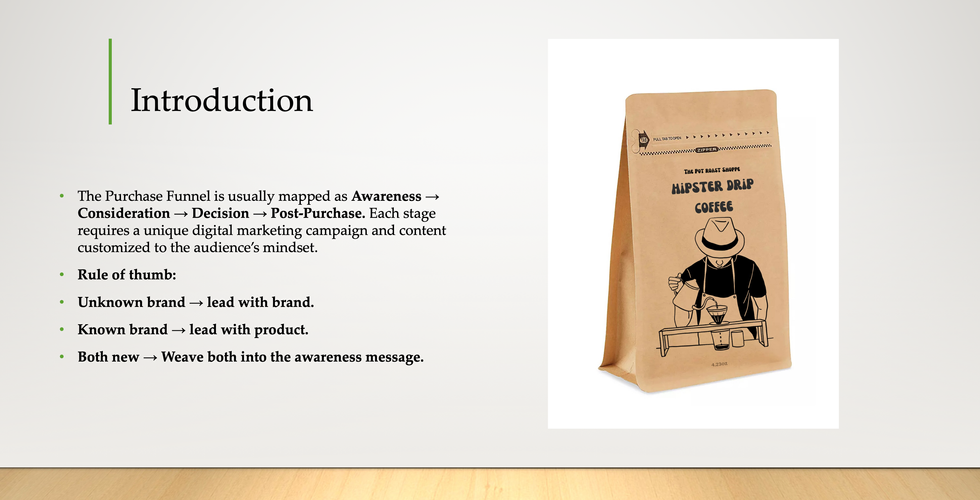 A presentation slide