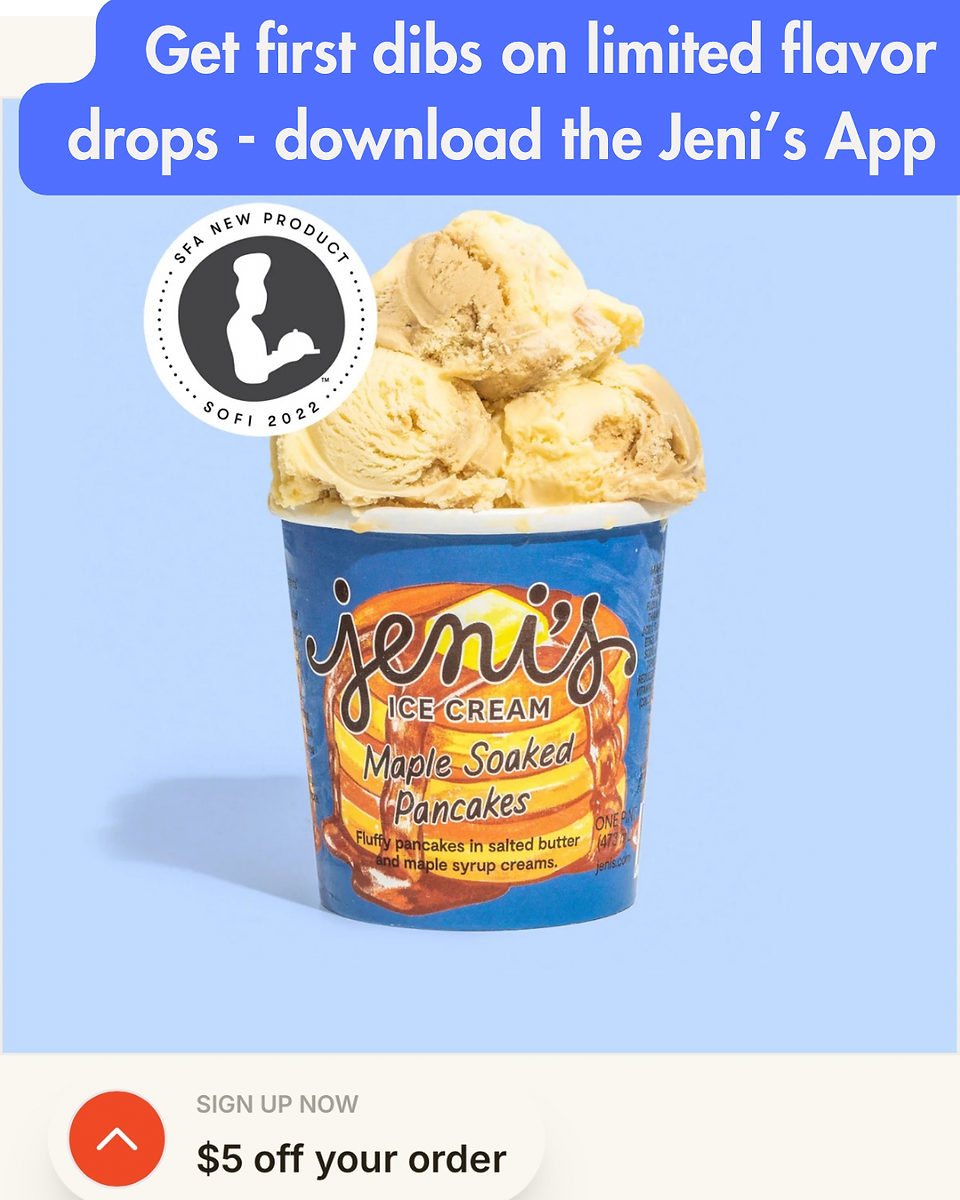 Advertisement For Jeni's Ice cream