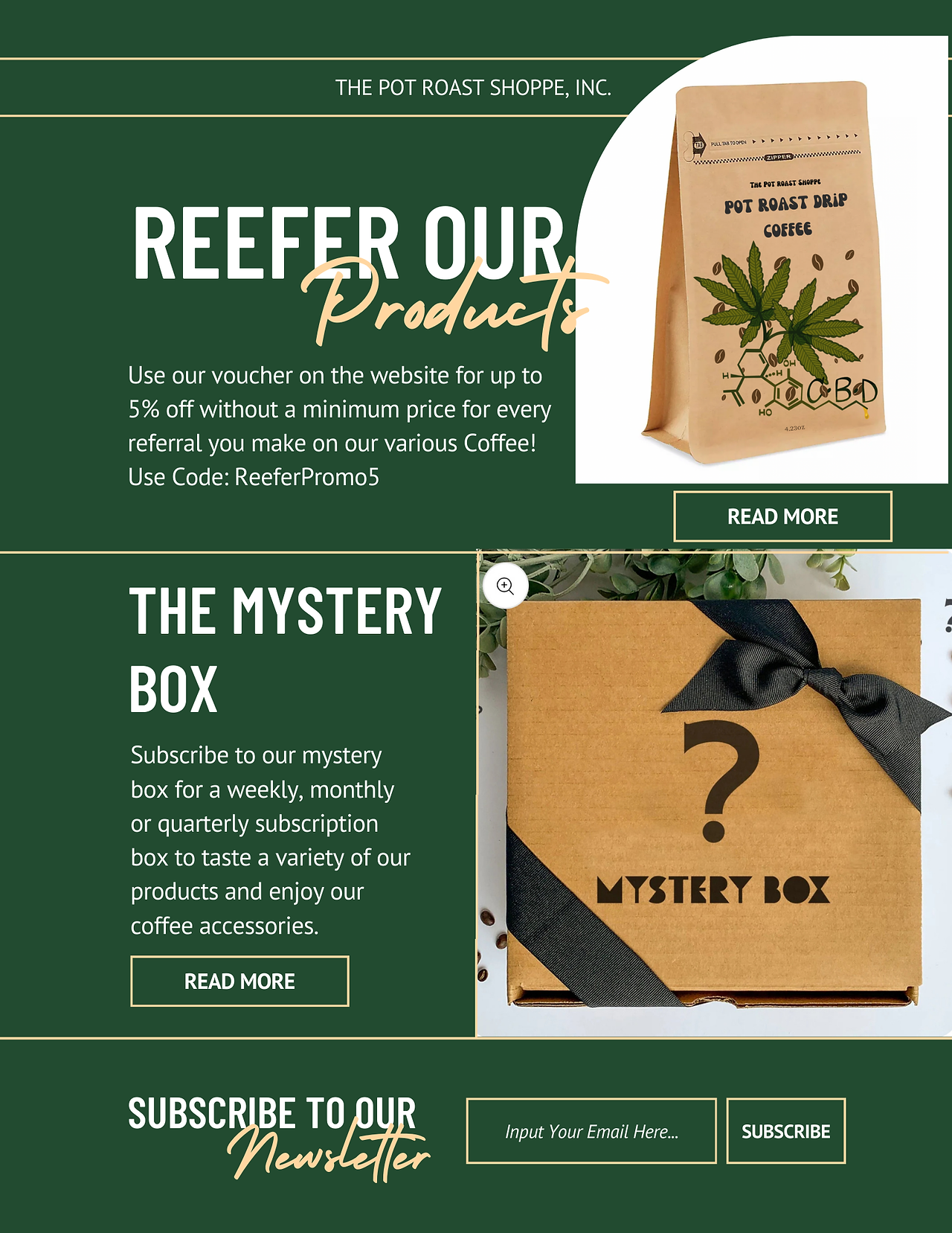 An advertsiment for coffee