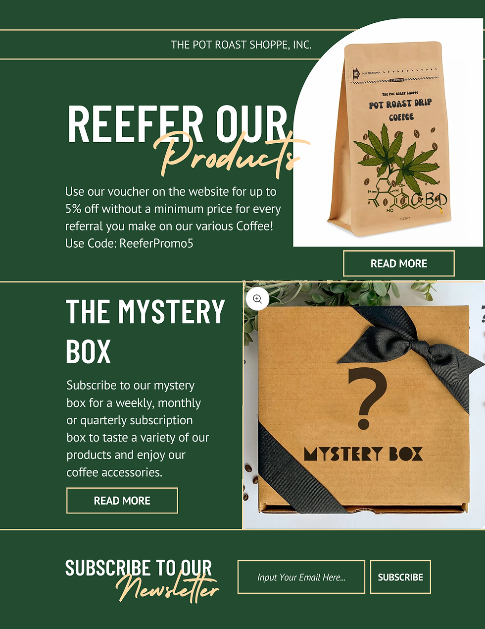An advertisement for coffee
