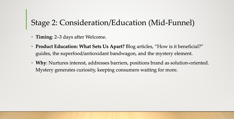 A presentation slide