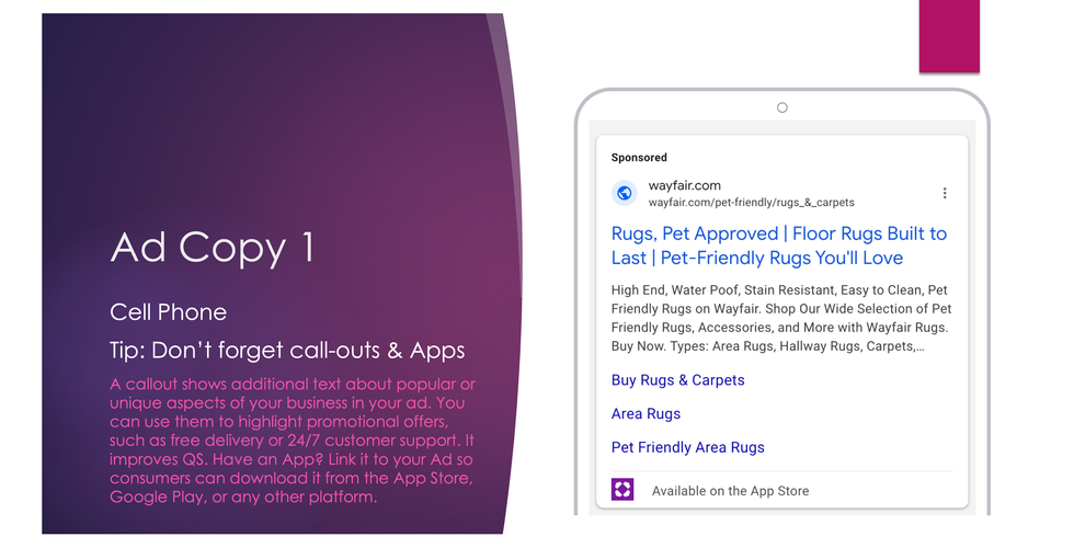 Marketing Presentation Slides For Wayfair
