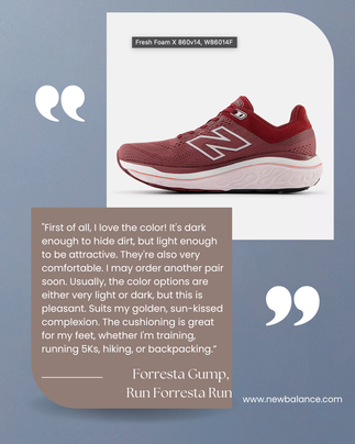 Advertisement for footwear 