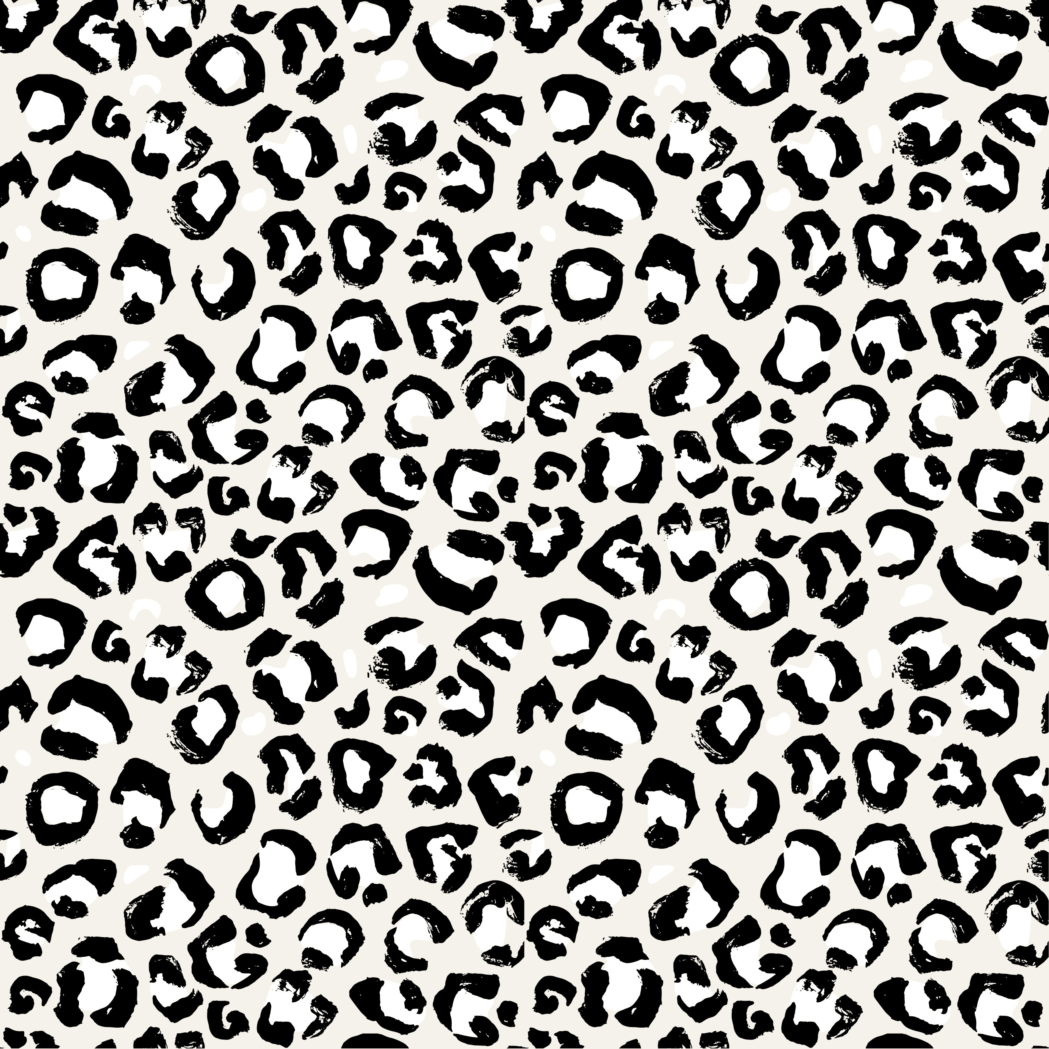 White Cheetah Print Pattern Vinyl 12" x 12"