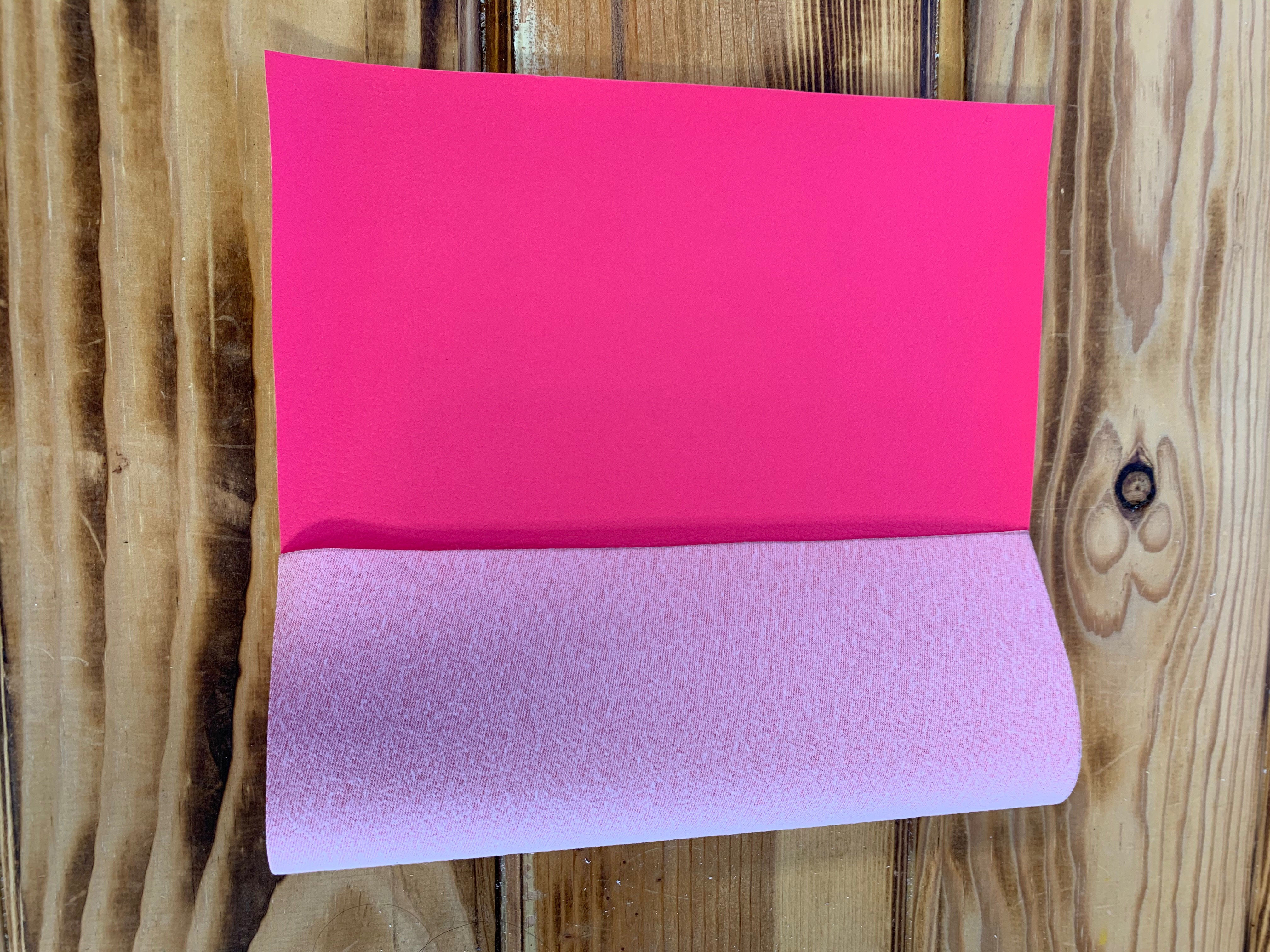 Faux Leather Sheet 8" x 12" Pink