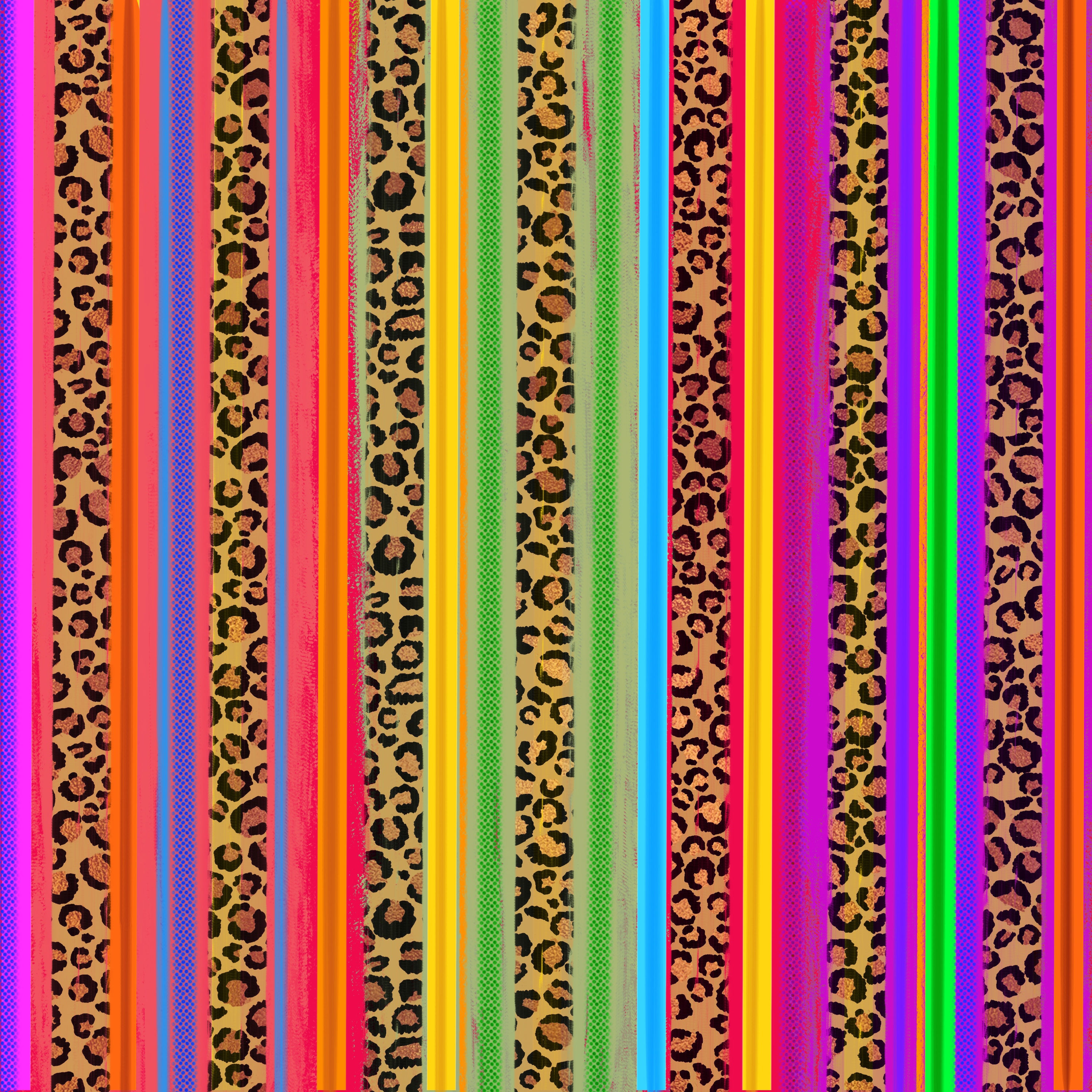 Serape Cheetah Pattern Vinyl 12" x 12"