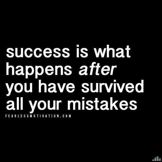 Get up, dust yourself off and keep movin