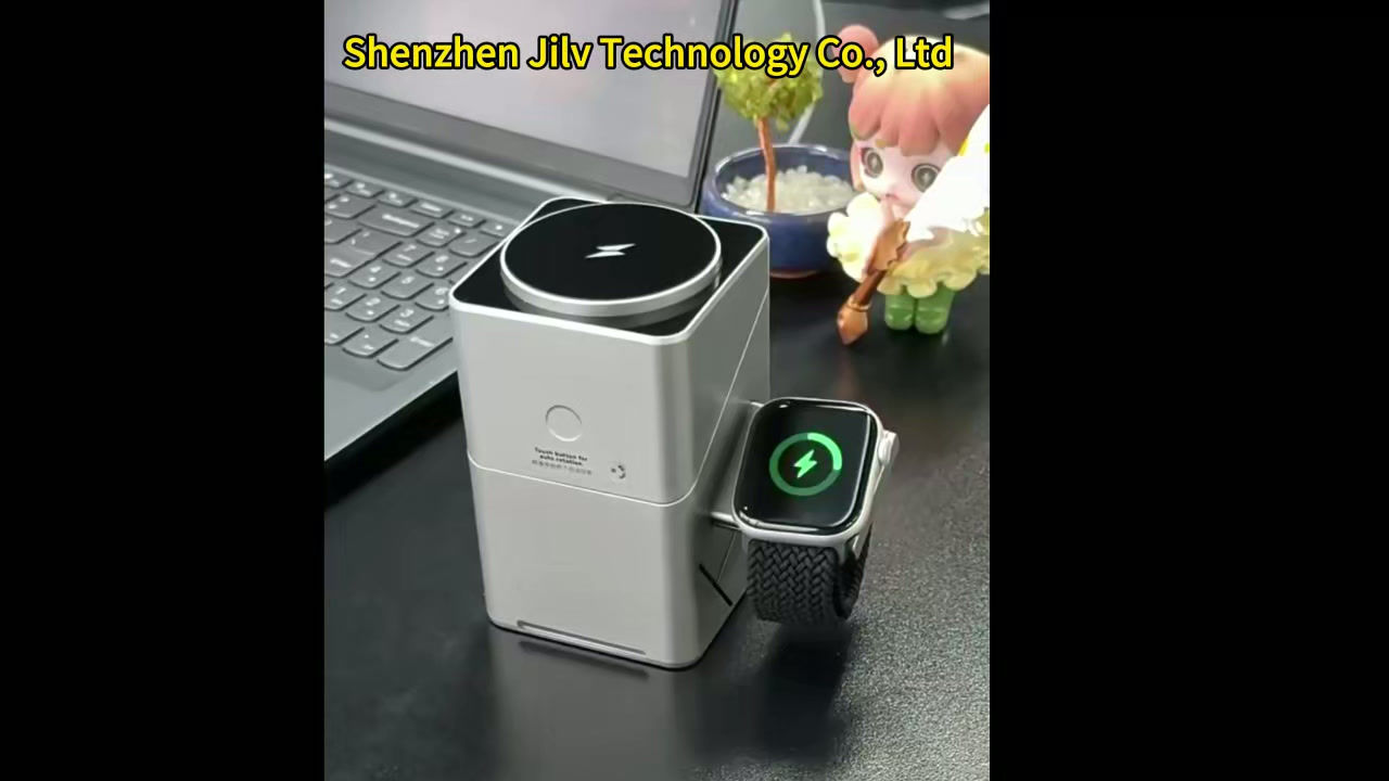 30W Touch Rotating Magnetic Multi-function 3 in 1 Wireless Charger for Iphone