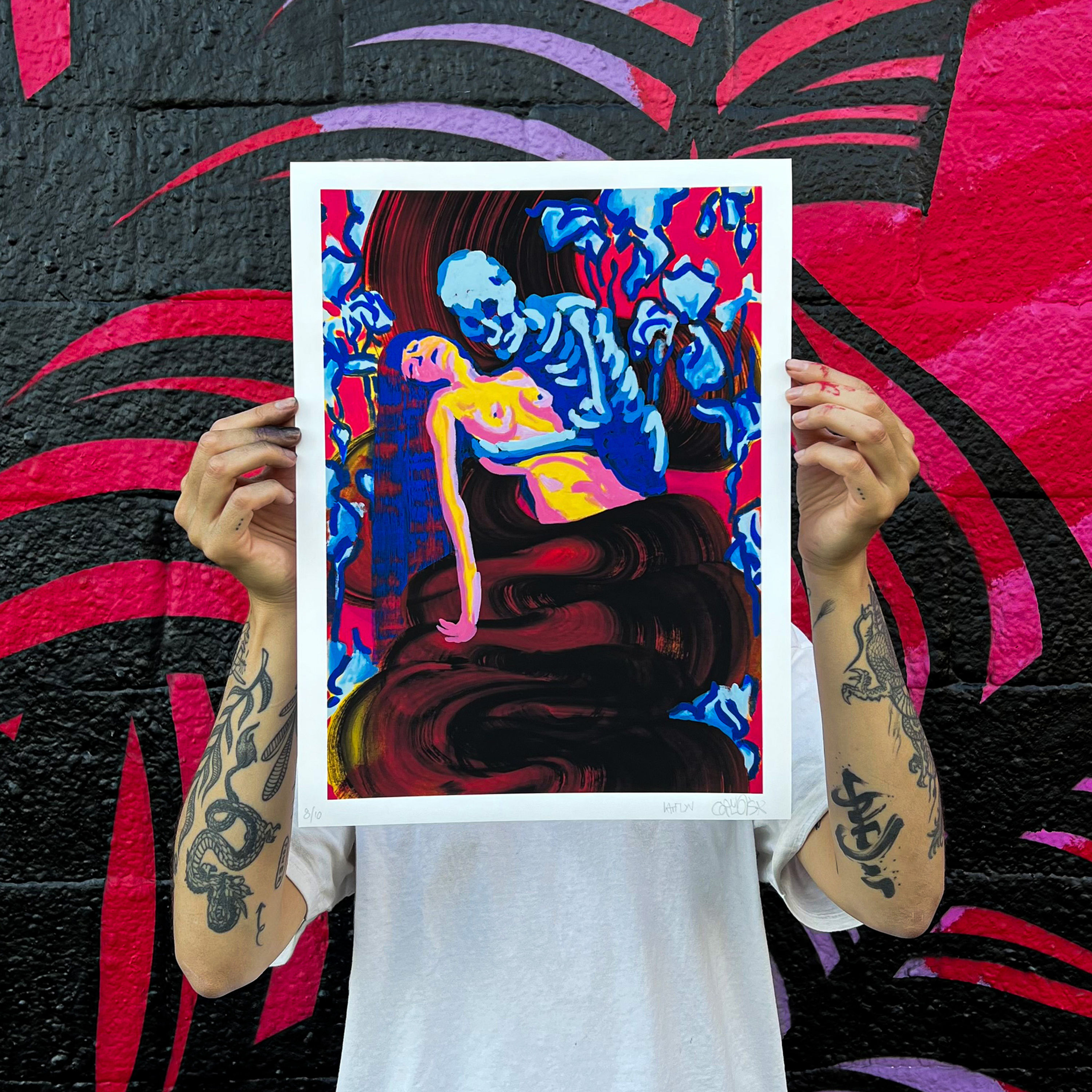 Print " Le sang du raisin" - "The Blood of the Grape"